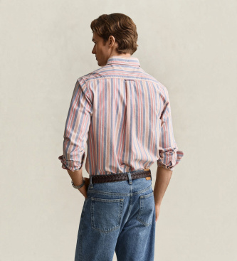 Gant Chemise Oxford classique à rayures multicolores