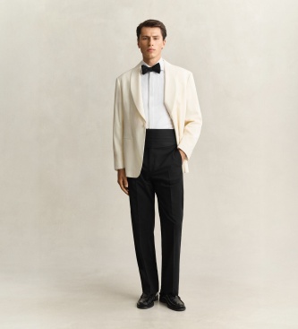 Gant Camisa de smoking branca