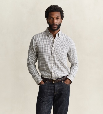 Gant Camisa Windblown Xadrez Azul