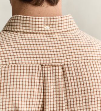 Gant Camisa Windblown Xadrez marrom