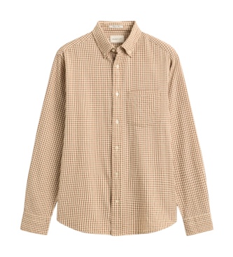 Gant Camisa Windblown Xadrez marrom