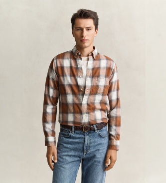 Gant Chemise Windblown marron