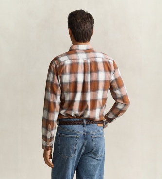 Gant Chemise Windblown marron