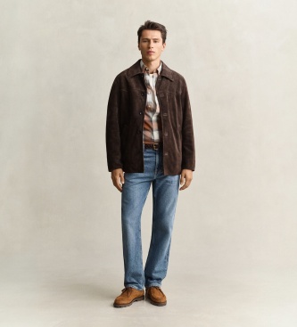 Gant Chemise Windblown marron