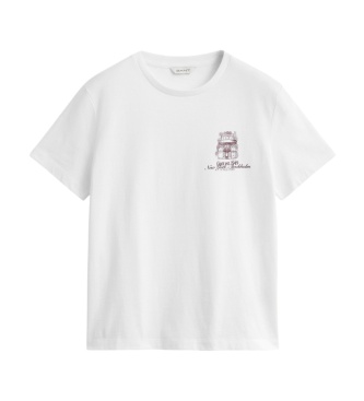 Gant Vit t-shirt med tryck