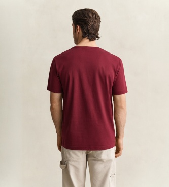 Gant T-shirt Shield grenat