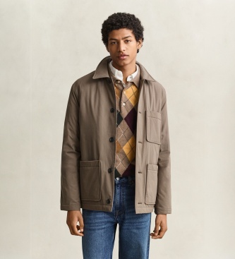 Gant Taupe quilted Chore jacket