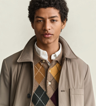 Gant Taupe quilted Chore jacket
