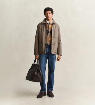 Gant Taupe quilted Chore jacket