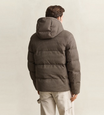 Gant Taupe flannel and down jacket