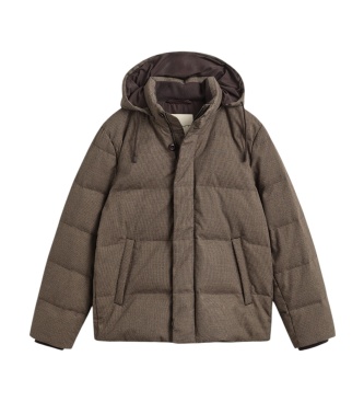 Gant Taupe flannel and down jacket