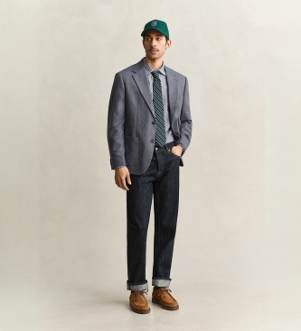 Gant Gray herringbone suit jacket