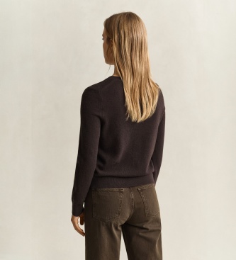 Gant Kaschmir-Cardigan in Braun