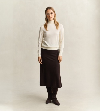 Gant Jupe en laine de mouton marron foncé