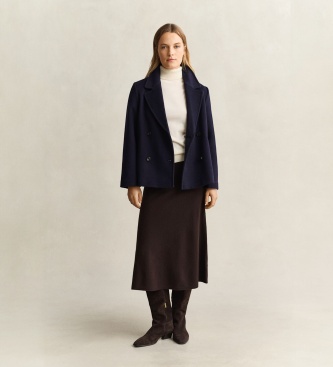 Gant Jupe en laine de mouton marron foncé