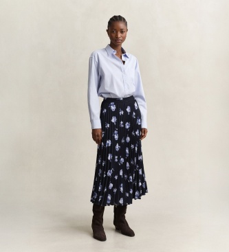 Gant Jupe plissée imprimé floral marine
