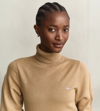 Gant Maglione collo alto beige