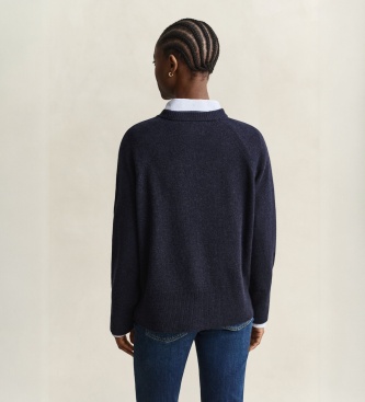 Gant Maglione girocollo blu navy