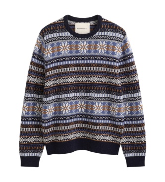 Gant Fair Isle trui blauw