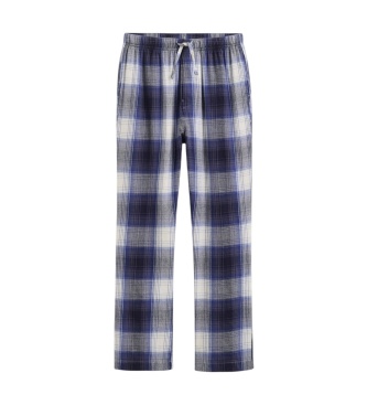 Gant Marineblå ternede pyjamasbukser