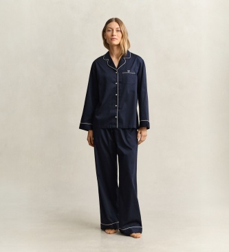 Gant Navy satin pajamas