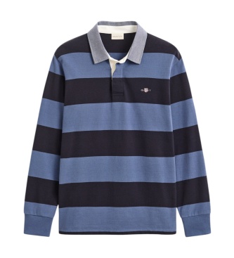 Gant Randig polo i blått