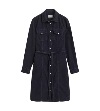 Gant Navy corduroy shirt dress