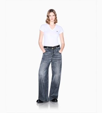 A|X Armani Exchange T-shirt med v-hals, hvid
