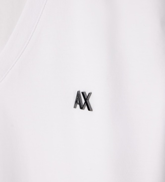 A|X Armani Exchange T-shirt med v-hals, hvid