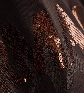 A|X Armani Exchange Camiseta cropped marrón