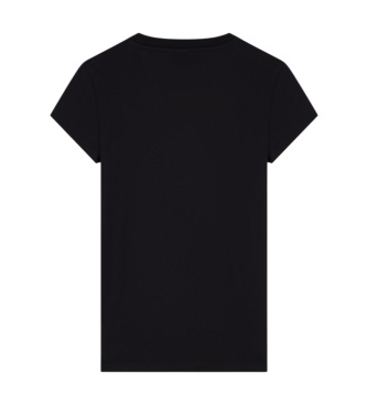 A|X Armani Exchange Camiseta Up For Party con pedrería negro