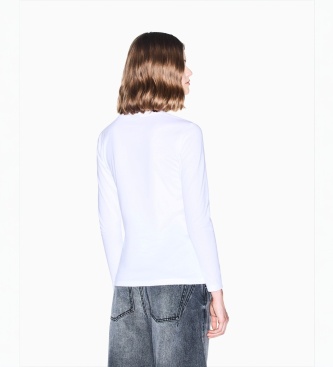 A|X Armani Exchange Hvid bomuldstrøje i regular fit