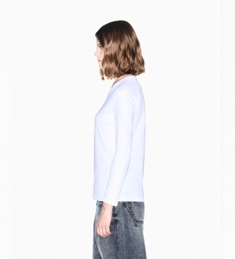 A|X Armani Exchange Hvid bomuldstrøje i regular fit
