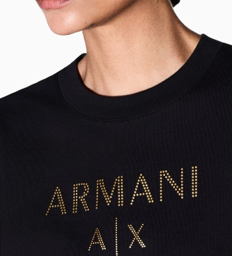 A|X Armani Exchange Svart AX-tröja