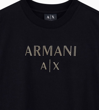 A|X Armani Exchange Svart AX-tröja