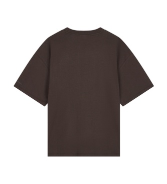 A|X Armani Exchange Camiseta Texto marrón