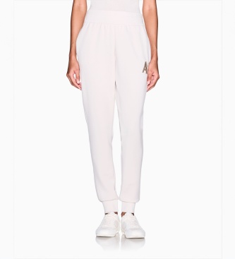 A|X Armani Exchange Pantalone di taglio regolare in tessuto scuba beige