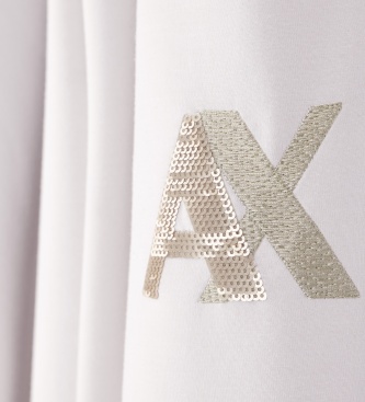 A|X Armani Exchange Pantalone di taglio regolare in tessuto scuba beige