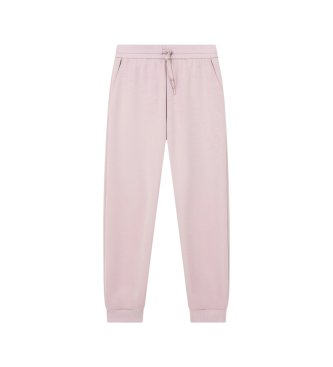 A|X Armani Exchange Pantalone jogger Crossover con ricamo laterale rosa antico