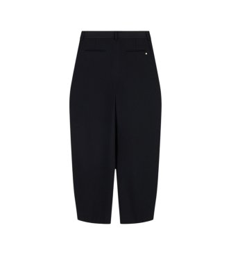 A|X Armani Exchange Pantalone Up For Party ampio con pinces e vita alta nero