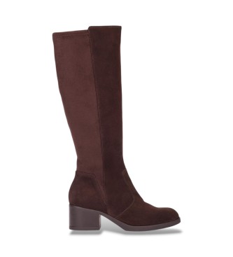 Wonders Botas de Couro Charme castanho