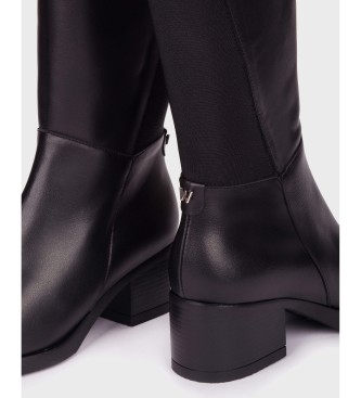 Wonders Botas de Couro Isy preto