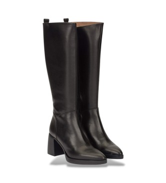 Wonders Stivali L-1602 in pelle nera