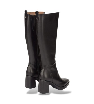 Wonders Stivali L-1602 in pelle nera