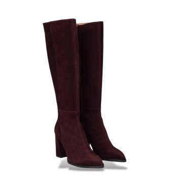 Wonders Botas de Couro Charme grená