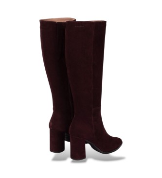Wonders Botas de Couro Charme grená