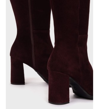 Wonders Botas de Couro Charme grená