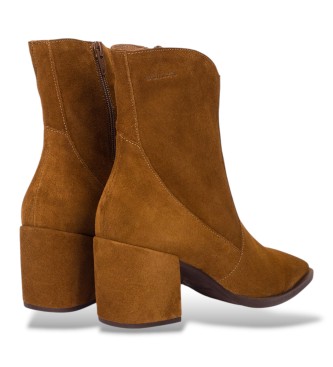 Wonders Brown Charme Leather Boots
