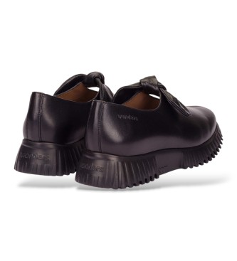 Wonders Mocassins de Couro Velv preto