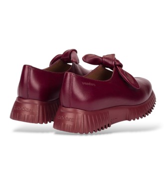 Wonders Mocassins de Couro Velvet grená